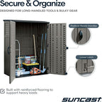 Suncast 54 Cu Ft Medium Vertical Storage Shed, Made in USA - Image 6