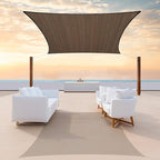 Colourtree TAPR0810 Custom Size 18' x 20' Brown Sun Shade Sail UPF50 Canopy UV by ColourTree