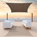 Colourtree CTAPR1220 Custom Size 15' x 22' Brown Sun Shade Sail Canopy UV Block by ColourTree