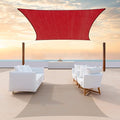 Colourtree CTAPR1220 Custom Size 7' x 13' Red Sun Shade Sail Canopy UV Block by ColourTree