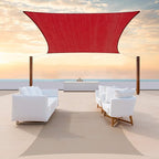 Colourtree CTAPR1220 Custom Size 6' x 22' Red Sun Shade Sail Canopy UV Block by ColourTree