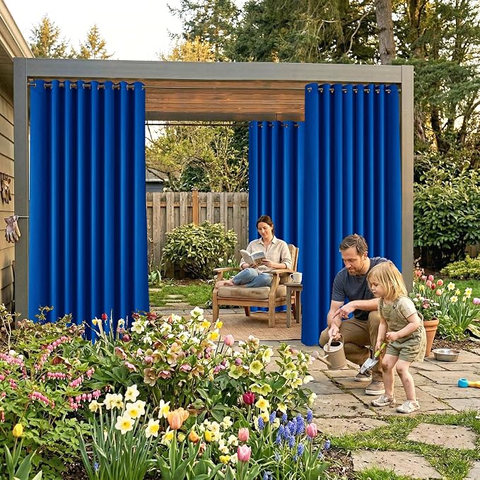 Waterproof Outdoor Curtain W105 x L108 - Image 2