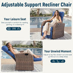 Luxury Patio Swivel Recliner Chair - Image 3