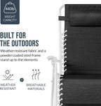 Best Choice Products Set of 2 Extra Wide Adjustable Steel Mesh Zero Gravity - Image 6