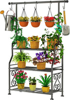GIOTORENT Plant Stand Indoor, 3-Tier Heavy Duty Metal Shelf by GIOTORENT