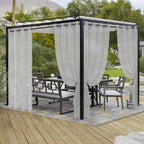 LORDTEX Burlap Linen Look Outdoor Curtain by LORDTEX