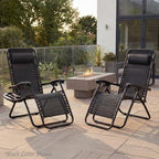 Best Choice Products Set of 2 Adjustable Steel Mesh Zero Gravity Lounge Chair - Image 2