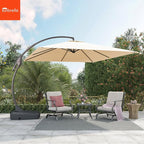 Grand patio 10x10 FT Sunbrella Square Cantilever Umbrella - Image 2