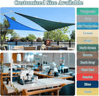 Shade&Beyond Custom Sun Shade Sail 10'x13'RectangleSun Sail Shades Patio UV - Image 2