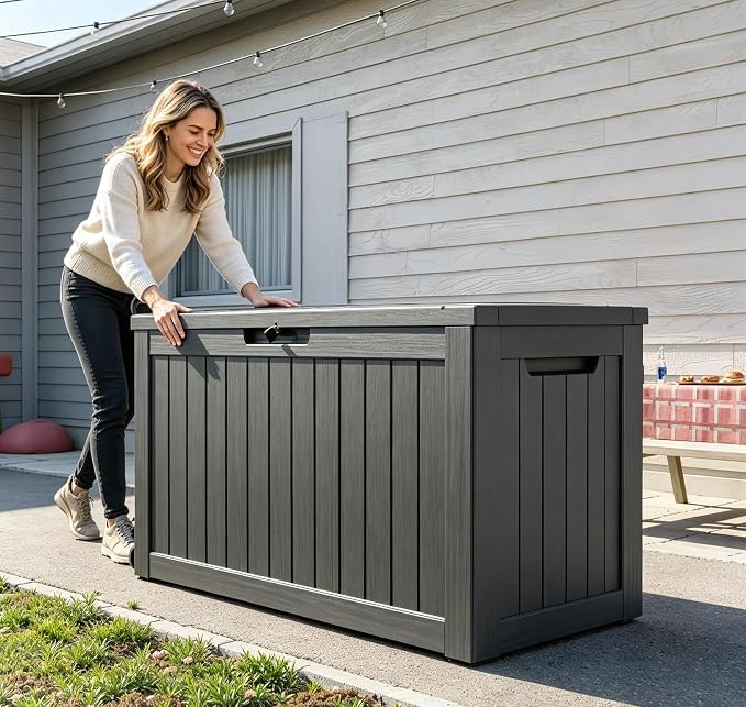 150 Gallon Resin Deck Box, Package Delivery Box - Image 8