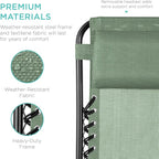Best Choice Products Set of 2 Adjustable Steel Mesh Zero Gravity Lounge Chair - Image 7