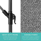 Best Choice Products 10ft Offset Cantilever Hanging Market Patio Umbrella - Image 6