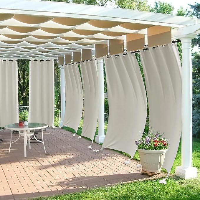 RYB HOME Outdoor Curtains Windproof - Image 3