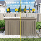 280 Gallon Outdoor Deck Box, Lockable Waterproof Outdoor Storage Boxes - Image 6