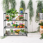 EAGLE PEAK Greenhouse Shelving Staging Double 4 Tier, Outdoor/Indoor Plant - Image 2