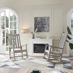 Oversized Outdoor Rocking Chair, HDPE Porch Rocker | High Back Rocking Chairs - Image 6