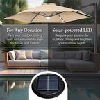 Best Choice Products 10ft Solar LED Offset Cantilever Hanging Market Patio - Image 4