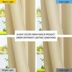 NICETOWN Canvas Patio Curtains Outdoor Waterproof, Rustproof Grommet Durable - Image 4