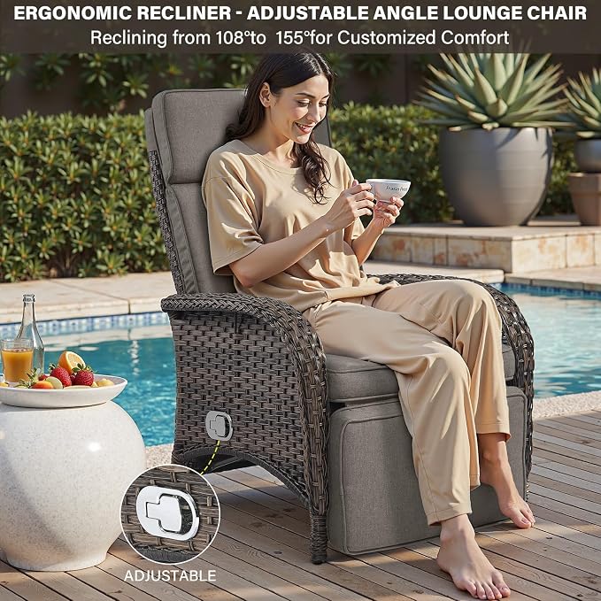 Versatile Outdoor Recliner Chair - Image 3