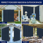 PureFit Outdoor Curtains for Patio Waterproof Weatherproof Outside Curtains | - Image 5