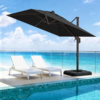 10' X 10' Patio Umbrella Cantilever Outdoor Rectangle Umbrella, Heavy Duty - Image 8