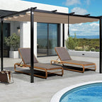 Mrsenloi 10 x 10 Pergola Shade Cover Replacement, Top Only, Retractable Sun - Image 6