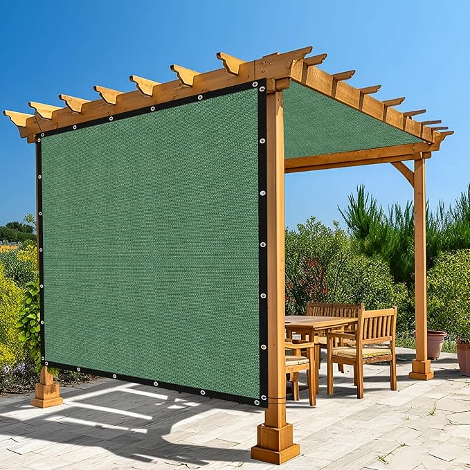 Amagenix 90% Pergola Shade Cover 9' X 9' Sun Shade Cloth by Amagenix