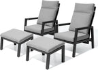 Pellebant 2-Piece Aluminum Outdoor Recliner Chair by Pellebant