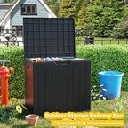 30 Gallon Waterproof Outdoor Storage Box, Resin Deck Box, Lockable Outside - Image 6