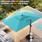 10x10 FT Patio Cantilever Umbrella, Rectangular Heavy Duty Offset Umbrella - Image 6