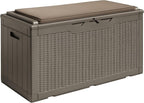 Devoko 100 Gallon Resin Waterproof Outdoor Storage Box by DEVOKO