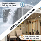 Devoko 8x12 FT Outdoor Storage Shed, Metal Tool Shed - Image 4