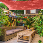 AsterOutdoor Sun Shade Sail Rectangle 6' x 10' UV Block Canopy - Image 9