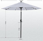 ABCCANOPY Solar Led Patio Umbrella - Image 3