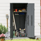 EHHLY Heavy Duty Tall Storage Cabinet Outdoor Weatherproof, 28 Cuft Garage - Image 8