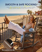 Oversized Outdoor Rocking Chairs Set of 4, HDPE Porch Rocker - Image 9