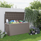 DRATO 320 Gallon Deck Boxes Outdoor Waterproof, Lockable Outdoor Storage Box - Image 3