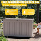 Deck Box - 280 Gallon Large Outdoor Storage box, Waterproof Patio Furniture and - Image 2