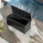 Outdoor Storage Box, 270 Gallon Waterproof Deck Box, Super-Sized Gas-Spring - Image 3