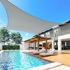 Quictent Sun Shade Sail for Patio w/Hardware Kit 185GSM 20x20ft Gray | Square - Image 9