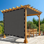 Amagenix 90% Pergola Shade Cover 13'X 20' Dark Gray Sun Shade Cloth by Amagenix