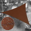 Royal Shade 6' x 8' x 10' Brown Triangle Waterproof Sun Shade Sail Order to by RoyalShade