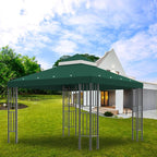 Sumfaller 10x10 FT Gazebo Replacement Canopy Top Cover | Double Tiered Canopy - Image 5