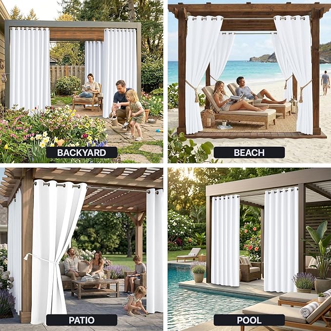 Waterproof Outdoor Curtain W52 x L84 - Image 9