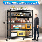 Garage Shelving Heavy Duty，Large Loads Adjustable Garage Storage Shelves - Image 3