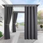 RYB HOME Outdoor Curtains for Patio Waterproof Privacy Thermal Insulated | by RYBHOME