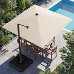 10x10FT Cantilever Outdoor Umbrella by ZLACUIU