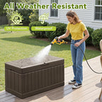 Devoko 78 Gallon Deck Box, Waterproof Resin Outdoor Storage Box | Outdoor - Image 5