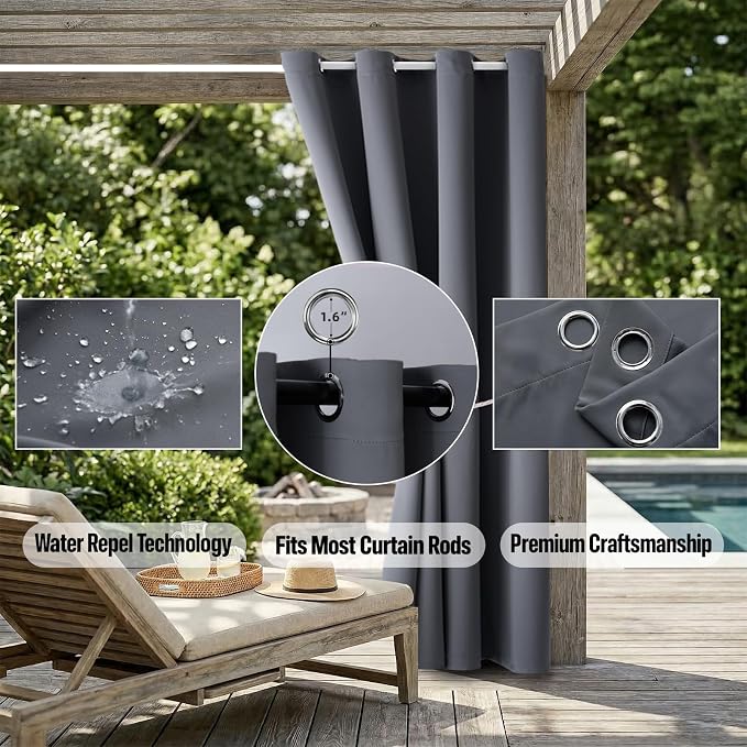 DIVA EN CAMINO DEC Waterproof Outdoor Curtain W105 x L84 - Image 5