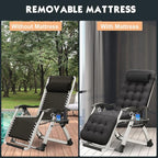 MOPHOTO Zero Gravity Chair, Outdoor Padded Lounge Chair - Image 4